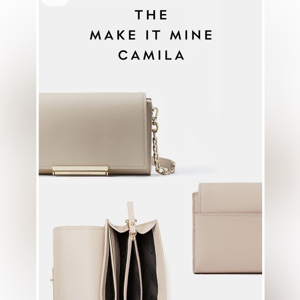 Bag Only Kate Spade Make It Mine Camila Heritage bag clutch crossbody (no flaps) - Picture 2 of 16